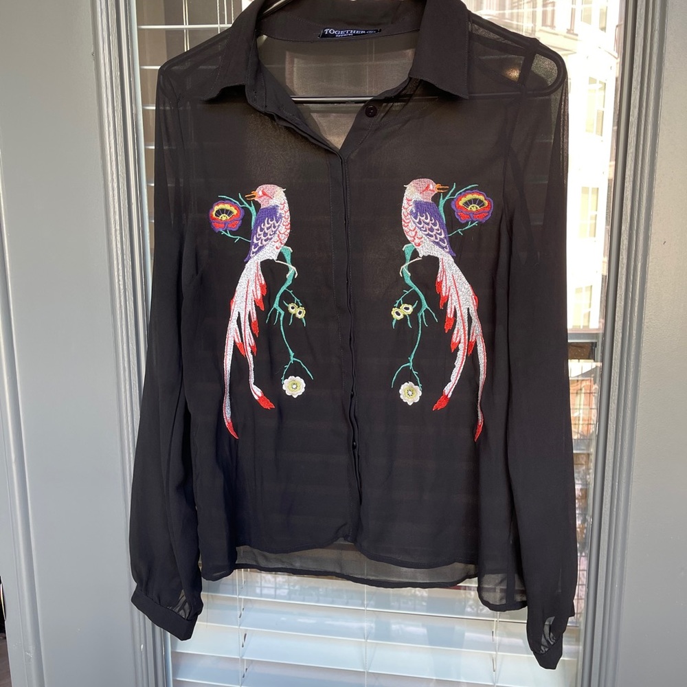 Embellished button up - Picture 2 of 6